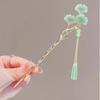 Nuevo Estilo Horquilla Bin Orquídea Borlas Bolas Placa para la Cabeza Horquilla Estilo Antiguo Linterna Luminosa Horquilla Accesorios para el Cabello Horquilla para la Parte Posterior de la Cabeza