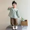 Traje para Niñas Primavera Otoño 2026 Estilo Nuevo Infantil Elegante Ropa de Otoño para Niños Ropa de Otoño para Bebé Niña Conjunto Casual de Dos Piezas Moderno