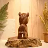 Estatueta de Cavalo de Sândalo Verde 2026 Ano do Cavalo do Zodíaco Escultura em Madeira Mascote Gabinete de TV Gabinete de Vinho Mesa Decoração de Casa