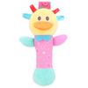 Earthmama Brinquedo de Chocalho para Bebê Animal Bastão de Mão com Tambor de Mão Bb Educação Infantil Boneca Calmante