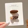 Presilha de Cabelo de Alto Padrão Coreana para Mulheres Presilha de Lã Estilo Retrô Outono Inverno Presilha para Franja Presilha Fofa de Coração Acessórios de Cabelo Adorno de Cabeça
