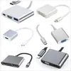 Estação Docking Três em Um Tipo C para Hdmi+Usb+Pd Hub de Liga de Alumínio Conversor Multi-Porta Computador para TV