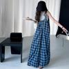 Mono chaleco de rejilla estilo coreano con tirantes rojos para mujer primavera y verano 2025 nueva moda coreana traje casual