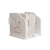 Librero de Escritorio del Fabricante Almacenamiento Creativo para Dormitorio de Estudiante Estante de Almacenamiento para Escritorio Tablero de Madera-Plástico Estante de Almacenamiento Multicapa Caja Organizadora