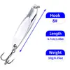Señuelo de Lentejuelas para Pesca de Arrastre, Señuelo de Anzuelo Único para Pesca de Whitefish, Señuelo de Lentejuelas Angulado y Biselado