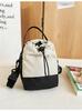 Bolso Cruzado de Marca de Moda Transfronteriza para Hombres y Mujeres, Deportes al Aire Libre, Cordón con Cordón para Niñas, Combinación de Colores, Mochila Pequeña Tipo Cubo de un Solo Hombro Estilo Coreano