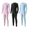 Nueva ropa de esquí de secado rápido para hombres y niños, ropa interior térmica de merino, conjunto de capa base de compresión para deportes al aire libre para mujer