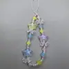Corrente para Celular Pingente Câmera CCD Estilo Ins Flor Estrela Colorida Acessórios de Pulseira para Menina Corrente Curta de Contas Feita à Mão