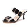 Sandalias de Tacón Alto para Mujer Verano Ropa Exterior Tacón Alto Tacón Alto 2024 Nuevas Tacones Altos Sandalias de Moda Estilo Coreano Mujer