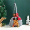 Nueva bolsa de regalo navideña transfronteriza, bolsa de manzana para Nochebuena, bolsa de dibujos animados con cascabeles, bolsa de dulces de Santa, bolsa de regalo para niños