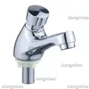 Grifo de Lavabo de Empuje Espesado con Retardo y Cierre Automático para Lugares Públicos, Grifo de Lavabo Bajo Encimera con Retardo
