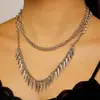 Pendientes de Clavos con Estilo Gótico Transfronterizo Europeos y Americanos Collar Femenino Elegante Punk Callejero Hip-Hop Gargantilla de Perlas Gargantilla
