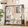 Perchero de pie para dormitorio uso doméstico con estantes de almacenamiento tendedero móvil estante colgante para ropa para balcón