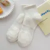 Calcetines Cortos de Color Sólido Color Dopamina para Mujer, Resistentes al Olor, Absorbentes de Sudor, Calcetines de Tubo Corto, Calcetines de Algodón al por Mayor, Industria del Calcetín Zhuji, Estilo Delgado