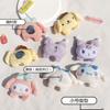 Broche de Muñeco de Peluche Estilo Japonés Lindo Sanrio Kurome Pudding Dog Melody Ropa Bolsa Decoración Muñeco