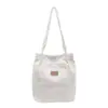 Bolso Casual de Gran Capacidad para Mujer para la Clase, Bolso Sencillo de Color Sólido a la Moda para Estudiante, Nuevo Bolso Tote de Hombro Sencillo para el Trabajo