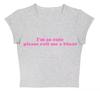 Europa e Estados Unidos novo estilo de rua INS moda quente garota letra estampa exposto curto camiseta jaqueta cruzada atacado