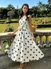 Vestido novo de primavera para comércio exterior europeu e americano, vestido sexy para banquete e festa, vestido de comprimento médio
