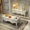 Mesa de Centro Europeia Apartamento Pequeno Influenciador Sala de Estar Uso Doméstico Canto Arredondado Nórdico Luxo Leve Quarto Gabinete de TV Combinação Moderno Minimalista