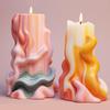 Sanxin Onda Vela Cilíndrica Perfumada Molde de Silicone DIY Feito à Mão Ornamento Pedra Difusora Ferramenta Abrasiva Líquida de Grau Alimentício
