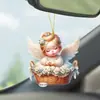 Colgante Acrílico Transfronterizo Ángel Creativo Colgante para Coche Decoración de Coche Nuevo Decorativo Niña Ángel Pequeña