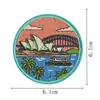 Parches Bordados de Destinos de Viaje del Mundo, Parches Termoadhesivos sin Coser, 9 Tipos de Insignias Conmemorativas de Check-In para Ropa