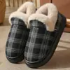 Una generación de zapatos de algodón viejos para hombres y mujeres, bolsa de invierno con forro polar, zapatos de algodón cálidos para interiores, gamuza, suela gruesa, para ancianos