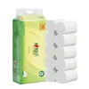 Xinxiangyin Rw710 Rollo de Papel sin Núcleo 4 Capas 70g*30 Rollos Papel Higiénico para el Hogar Papel Higiénico Papel Higiénico Espesado