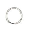 Collar Desmontable Clásico de Perla Blanca Cálida Swarovski con Hebilla de Infinito, Accesorio de Cadena Nicho, Uso Apilable de Lujo Ligero