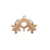 Zhongxing Nuevo Estilo Cobre Fundido Vintage Guirnaldas Pieza de Conexión Colgante de Borla Simple Pasador Paso Columpio diy Accesorios para Joyería