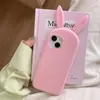 Coelho de Silicone Fofo Popular Adequado para Capa de Celular Apple 16Promax Iphone15 Desenho Animado 14 Macio 13 Feminino