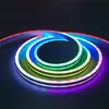 2812 Tira de Luz LED de Silicona Programable Neón Multicolor 5V Tira de Luz Flexible Color Cambiante Fluyente Embebida