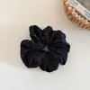 Elástico de cabelo scrunchie coreano de alta qualidade com strass em forma de estrela, acessório de cabelo elegante e estiloso para rabos de cavalo e coques