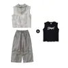 Roupas da Moda Street Dance para Crianças Hip-Hop Hiphop Conjunto de Rua Meninos e Meninas Marca da Moda Colete com Capuz Roupas de Performance de Verão