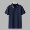 Camisa Polo de Manga Curta para Homens, Novo Estilo de Verão, Camiseta Fresca, Respirável e Confortável de Manga Meia para Jovens, Fashion e Versátil, até 8XL