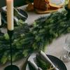 Simulación transfronteriza ratán aguja de pino cola de perro ratán decoración navideña para el hogar decoración de mesa plantas verdes artificiales