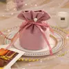 Bolsa de Dulces para Boda, Bolsa de Terciopelo de Lujo para Boda, Recuerdo de Boda, Caja de Dulces para Boda, Bolsa de Dulces de Compromiso Estilo Ins