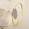 Pulsera de Zirconia de Lujo en Forma de Semicírculo para Mujer con Cobre Microincrustado, Estilo Japonés y Coreano, Diseño Minimalista de Nicho, Venta al por Mayor