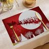 Jity Mantel Amazon Decoración Ambiente Restaurante Mantel de Mesa Lino Estampado Mantel Aislante de Calor Mantel Comida Occidental Mesa de Comedor