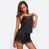 Amazon Europeu e Americano Novo Estilo Roupa de Dormir Conjunto de Pijama Fashion com Renda Grande Estoque Disponível