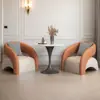 Design de Área de Recepção Cadeira Sofá Individual Mesa e Cadeira de Negociação de Recepção de Salão de Beleza de Luxo Loja de Chá com Leite