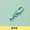 Cadena para puerta con pintura de color, llavero colgante de 14 mm con cierre de langosta, cierre giratorio de metal para perro, accesorios de joyería para hacer uno mismo.