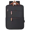 Nova bolsa de negócios simples e versátil, bolsa USB para laptop de grande capacidade, mochila estilosa multifuncional para o dia a dia para homens