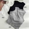 R664- Chaleco JA de cuello redondo con tiras y copa
