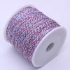 1,2 mm multicolorido linho cor texto jogar esfregar contas de algodão King Kong estrela lua frisado fio trançado tasser fio
