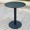 Juego de Mesa Redonda Pequeña y Sillas de Acero al Carbono Sencillo para Ocio en Balcón, Mesa de Reuniones, Área de Descanso, Cafetería de Té con Leche al Aire Libre, Mesa de Comedor al Aire Libre