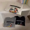 Moletom de Gola Redonda com Estampa de Desenho Estilo Coreano Outono e Inverno para Mulheres Novo Solto Estilo Bf Preguiçoso Casual Comprimento Médio Versátil