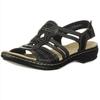 Pantuflas de Talla Grande para Exportación Europea y Americana para Mujer Wish Aliexpress Nuevas Bailarinas Europeas y Americanas Casuales de Punta Abierta Sandalias de Playa para Mujer
