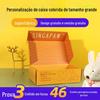 Caixa de embalagem para máquina voadora Express personalizada de fábrica, caixa especial com revestimento rígido, impressão colorida, caixa de máquina voadora rosa personalizada
