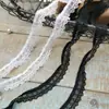Material DIY hecho a mano en blanco y negro, decoración de boca para calcetines de ropa de bebé, banda elástica para la cintura, borde de capullo para ropa interior con accesorios